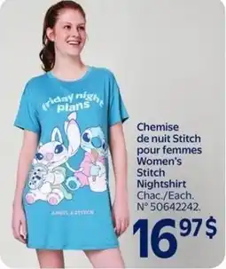 Walmart Women's stitch nightshirt offer