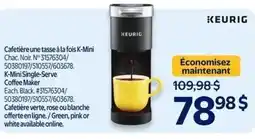 Walmart Keurig K-mini single-serve coffee maker offer