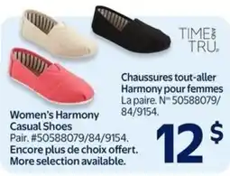 Walmart Women's harmony casual shoes offer