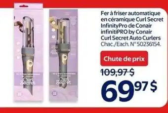 Walmart InfinityPro by conair curl secret auto curlers offer