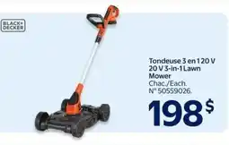 Walmart Tondeuse 3 en 120 V 20 V 3-in-1 Lawn mower offer