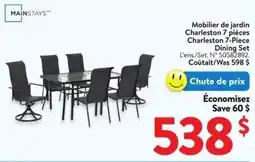 Walmart Charleston 7-piece dining set offer