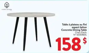 Walmart Concrete dining table offer