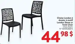 Walmart London stone or twist chair offer