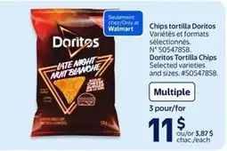 Walmart Doritos tortilla chips offer