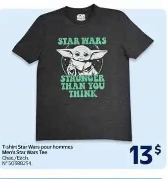 Walmart T-shirt star wars pour hommes men's star wars tee offer