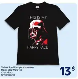 Walmart T-shirt Star Wars pour hommes Men's Star Wars Tee offer