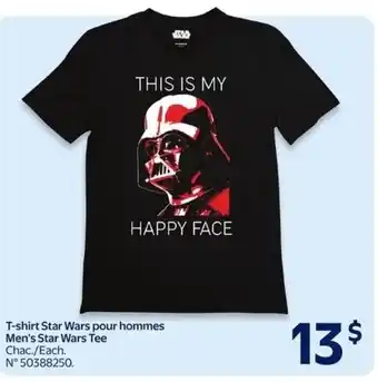 Walmart T-shirt Star Wars pour hommes Men's Star Wars Tee offer