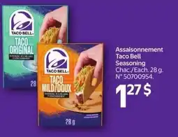 Walmart Assaisonnement taco bell seasoning offer