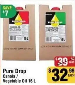 Iqbal Foods Pure Drop canola vegetable oil offer