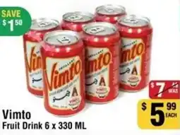 Iqbal Foods Vimto fruit drink offer