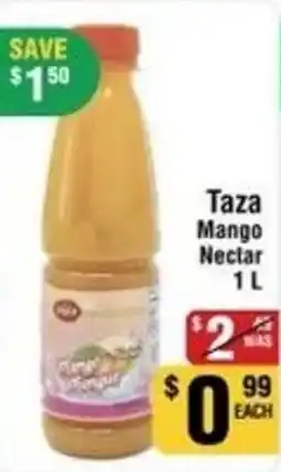 Iqbal Foods Taza mango nectar offer