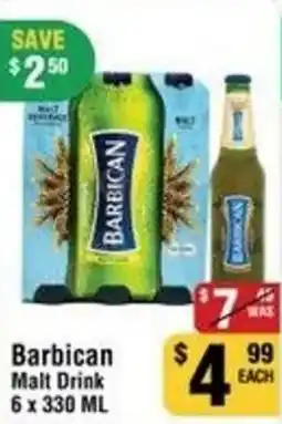 Iqbal Foods Barbican malt drink offer