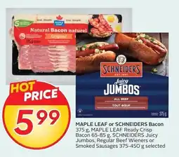 Sobeys Maple leaf or schneiders bacon offer