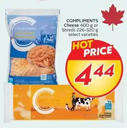 Sobeys Compliments cheese offer