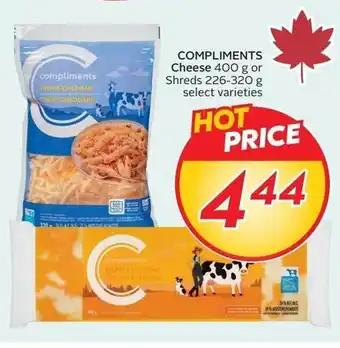Sobeys Compliments cheese offer
