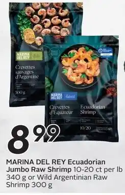 Sobeys Marina del rey ecuadorian jumbo raw shrimp offer