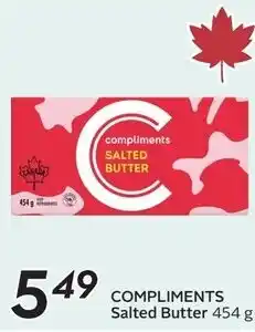 Sobeys Compliments salted butter offer