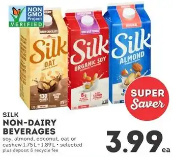 IGA Silk non-dairy beverages offer