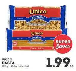 IGA Unico pasta offer