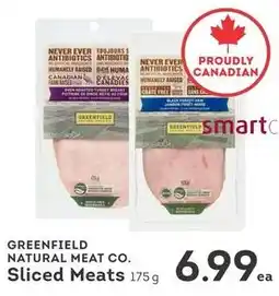 IGA Greenfield natural meat co. sliced meats offer