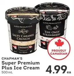 IGA Chapman's super premium plus ice cream offer