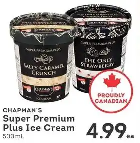 IGA Chapman's super premium plus ice cream offer