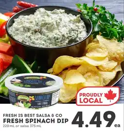 IGA Fresh is best salsa & co fresh spinach dip offer