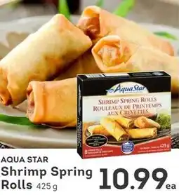 IGA Aqua star shrimp spring rolls offer