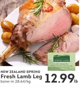 IGA New zealand spring fresh lamb leg offer