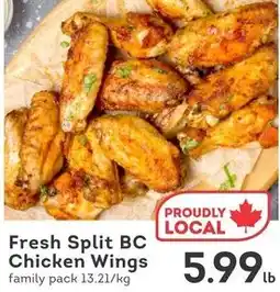 IGA Fresh split bc chicken wings offer