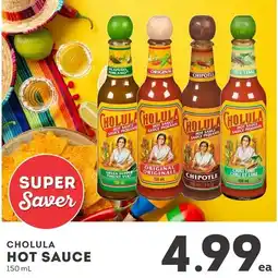 IGA Cholula hot sauce offer