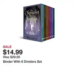 Chapters Indigo Binder With 6 Dividers Set offer
