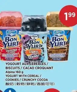 Kim Phat ALPINA YOGURT WITH CEREAL / COOKIES / CRUNCHY COCOA offer