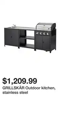 IKEA GRILLSKÄR Outdoor kitchen, stainless steel offer