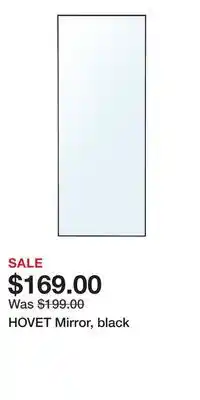 IKEA HOVET Mirror, black offer