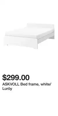 IKEA ASKVOLL Bed frame, white/Luröy offer