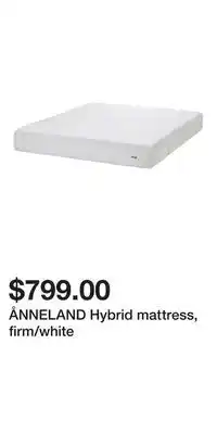 IKEA ÅNNELAND Hybrid mattress, firm/white offer
