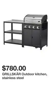 IKEA GRILLSKÄR Outdoor kitchen, stainless steel offer
