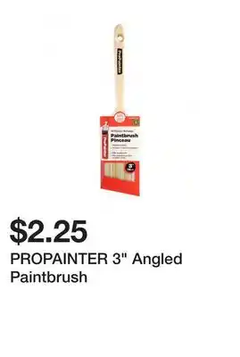 Dollarama PROPAINTER 3 Angled Paintbrush offer