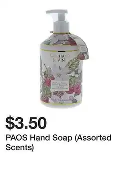 Dollarama PAOS Hand Soap (Assorted Scents) offer