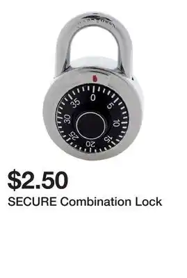 Dollarama SECURE Combination Lock offer
