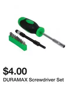 Dollarama DURAMAX Screwdriver Set offer