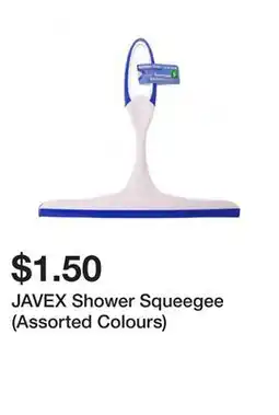 Dollarama JAVEX Shower Squeegee (Assorted Colours) offer