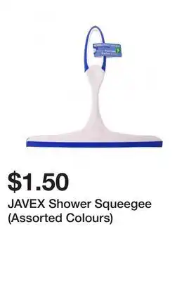 Dollarama JAVEX Shower Squeegee (Assorted Colours) offer