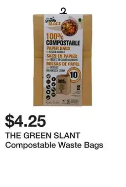 Dollarama THE GREEN SLANT Compostable Waste Bags offer