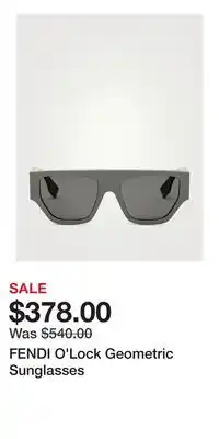 Holt Renfrew FENDI O'Lock Geometric Sunglasses offer