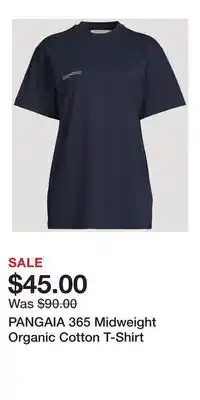 Holt Renfrew PANGAIA 365 Midweight Organic Cotton T-Shirt offer