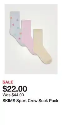 Holt Renfrew SKIMS Sport Crew Sock Pack offer