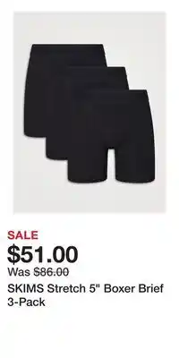 Holt Renfrew SKIMS Stretch 5 Boxer Brief 3-Pack offer